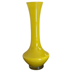 Antique Burnt Yellow Mid-20th Century Opaline Vase