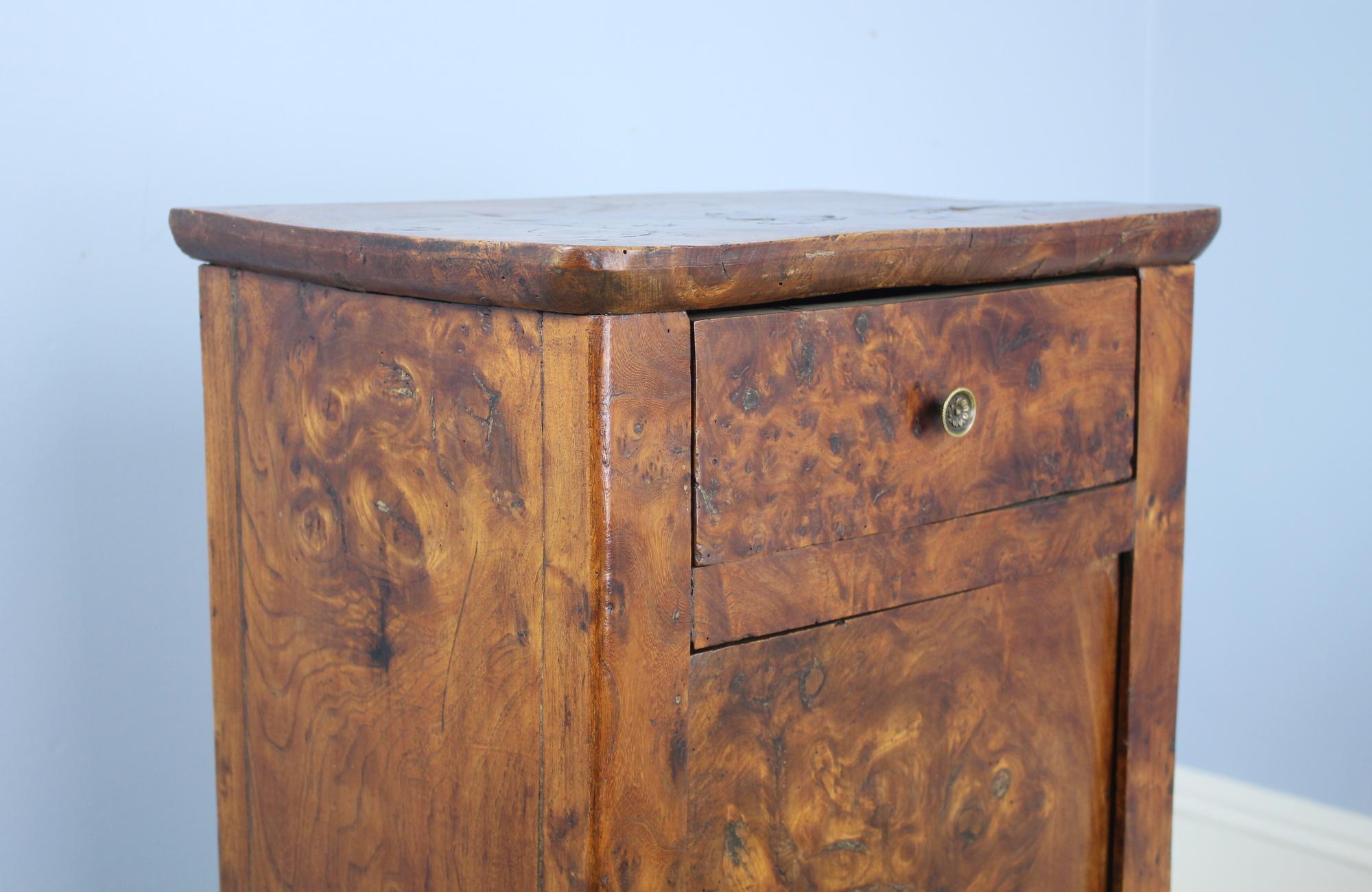 Antique Burr Elm Side Cabinet 5