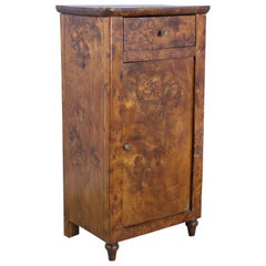 Antique Burr Elm Side Cabinet