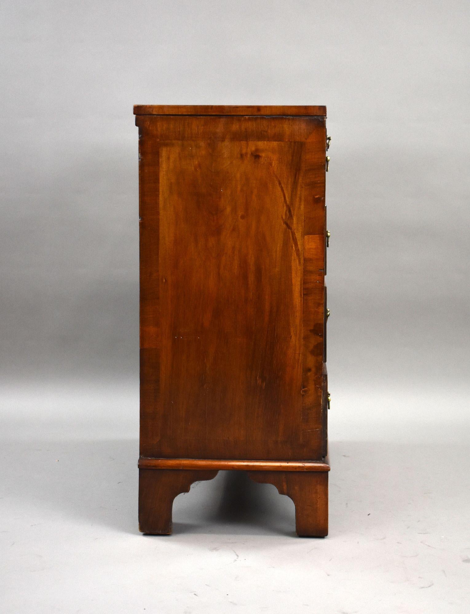 Antique Burr Walnut Bachelors Chest For Sale 3