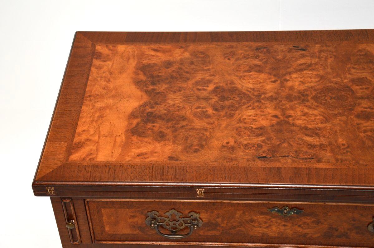 Antique Burr Walnut Bachelors Chest of Drawers For Sale 3