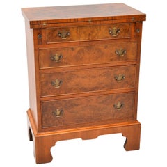 Antique Burr Walnut Bachelors Chest of Drawers