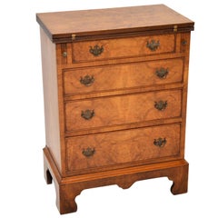 Vintage Burr Walnut Bachelors Chest of Drawers