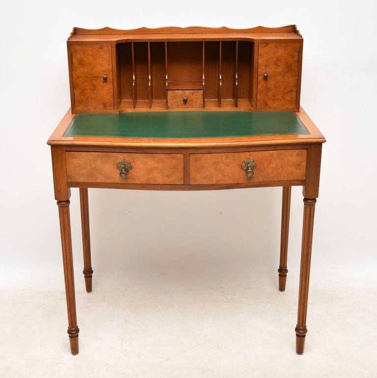Antique Burr Walnut Bonheur De Jour Desk At 1stdibs