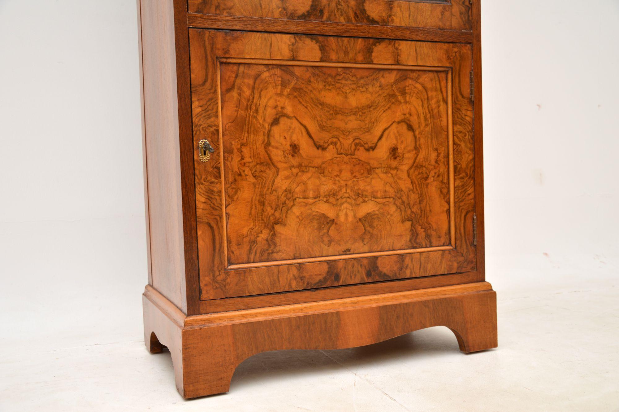 Antique Burr Walnut Bookcase / For Sale at 1stDibs