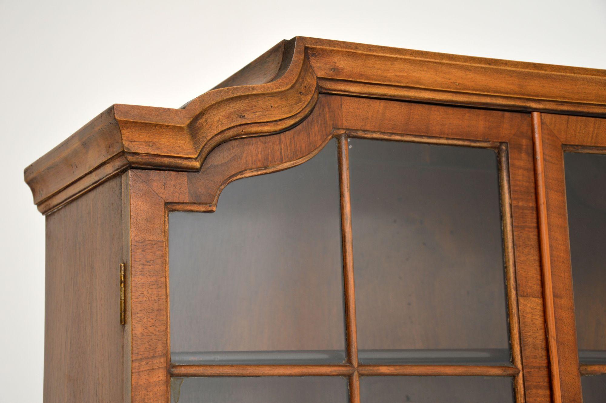 Antique Burr Walnut Bookcase 3