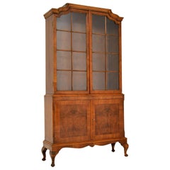 Antique Burr Walnut Bookcase