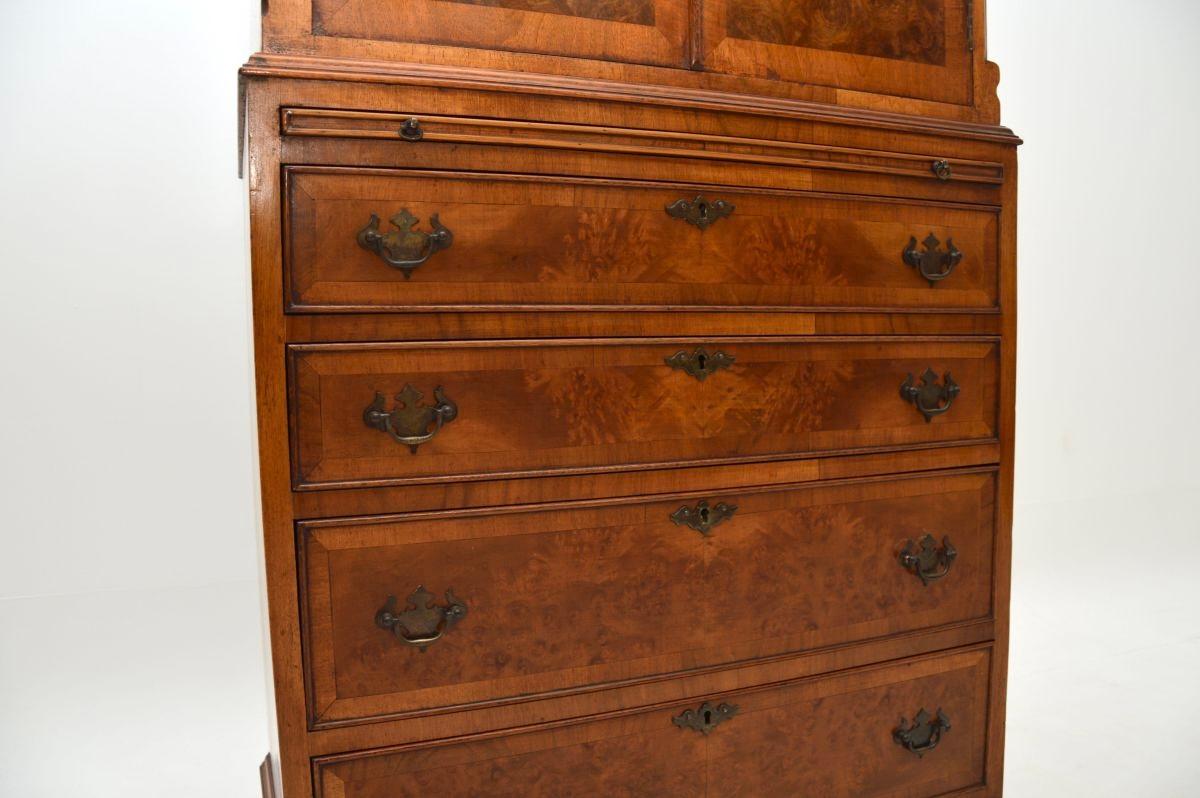Antique Burr Walnut Cabinet on Chest 3
