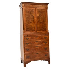 Antique Burr Walnut Cabinet on Chest