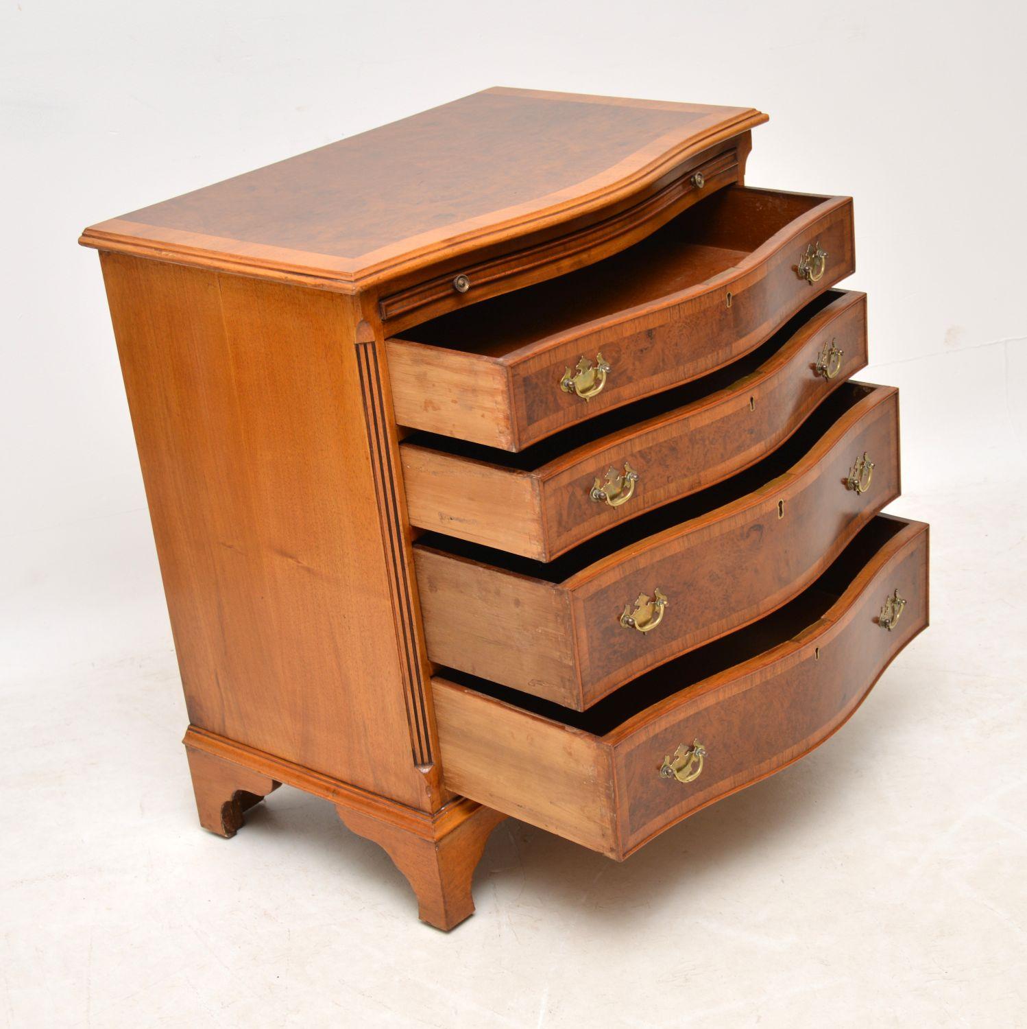 Antique Burr Walnut Chest of Drawers 4