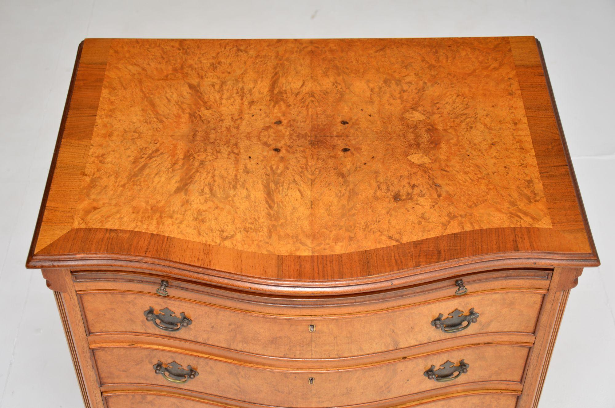  Antique Burr Walnut Chest of Drawers 4