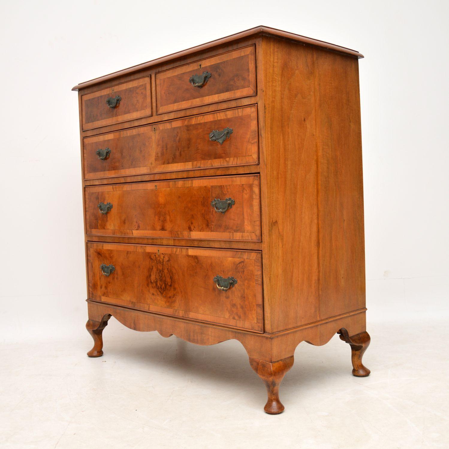 walnut chest of drawers antique