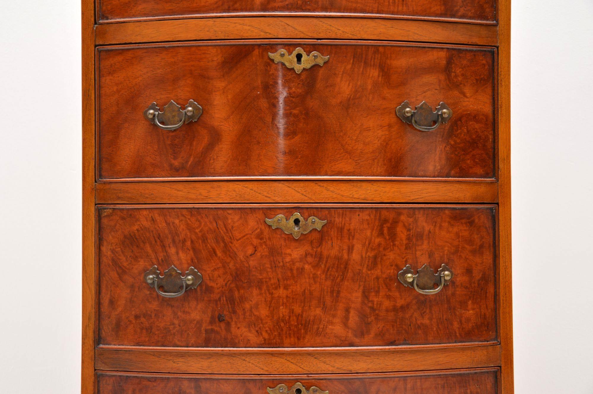 English Antique Burr Walnut Chest of Drawers