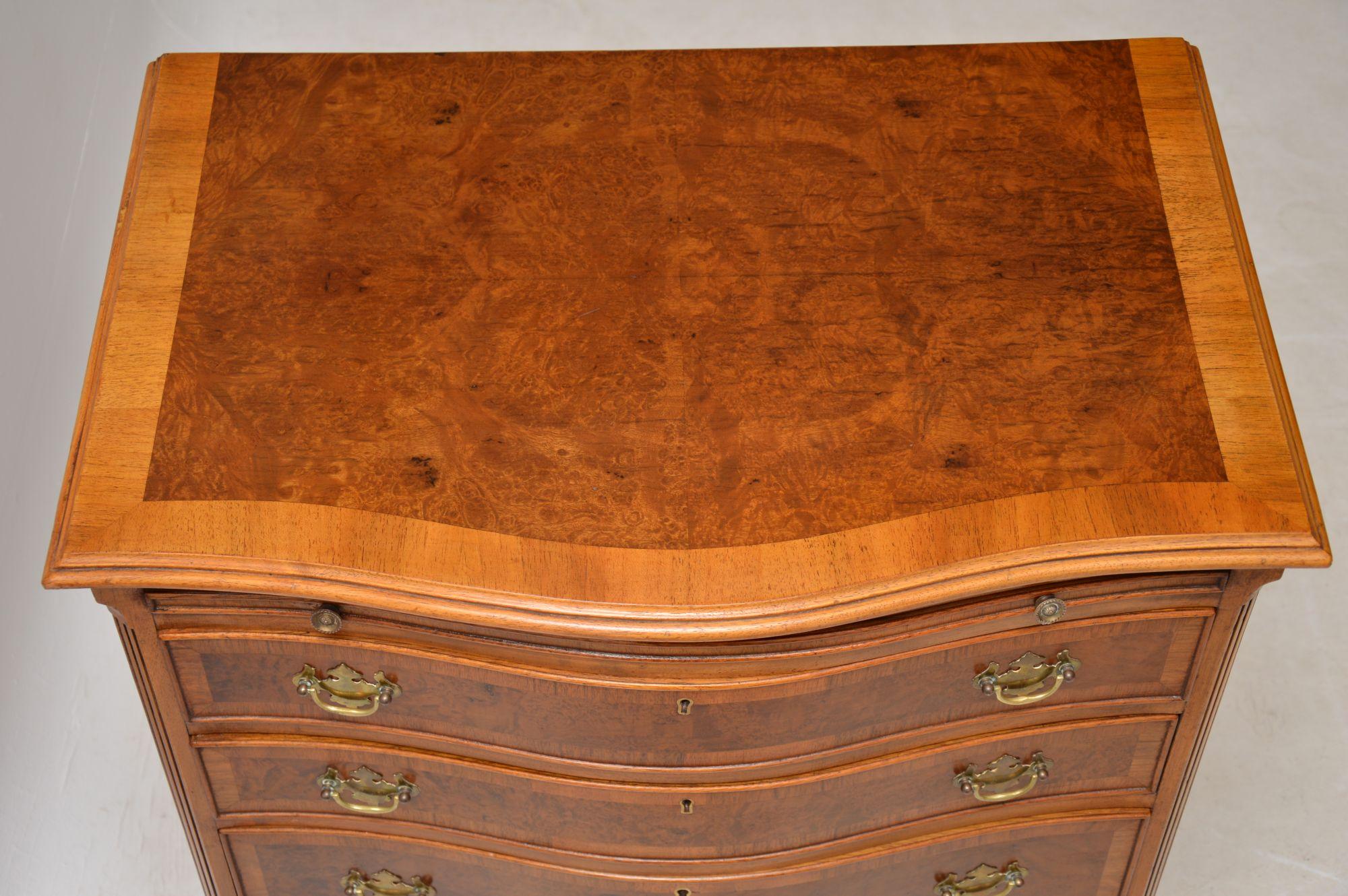 Mid-20th Century Antique Burr Walnut Chest of Drawers