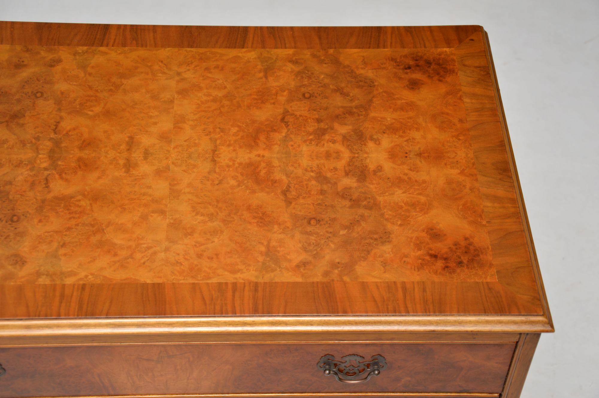 Mid-20th Century Antique Burr Walnut Chest of Drawers