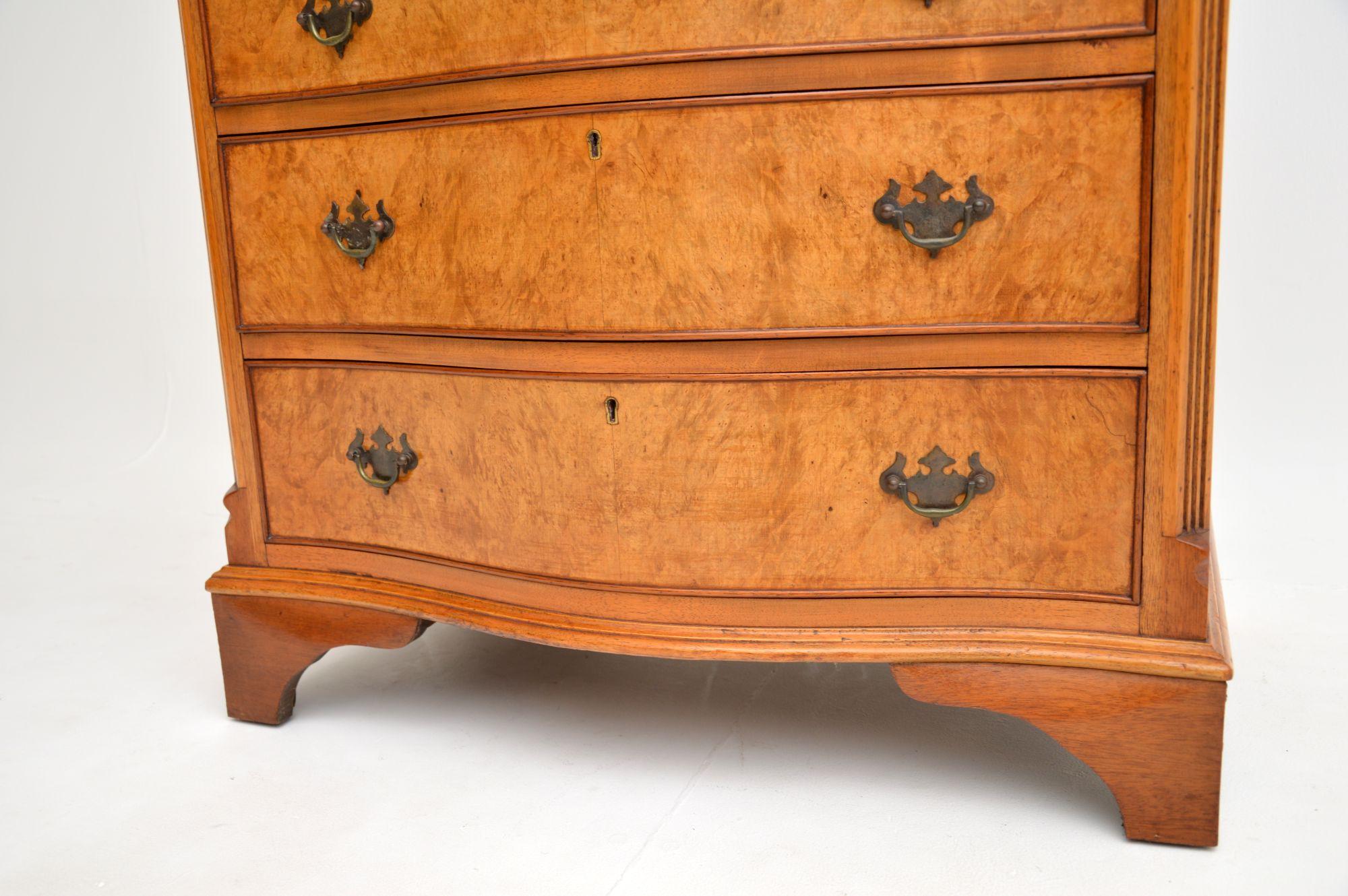 20th Century  Antique Burr Walnut Chest of Drawers