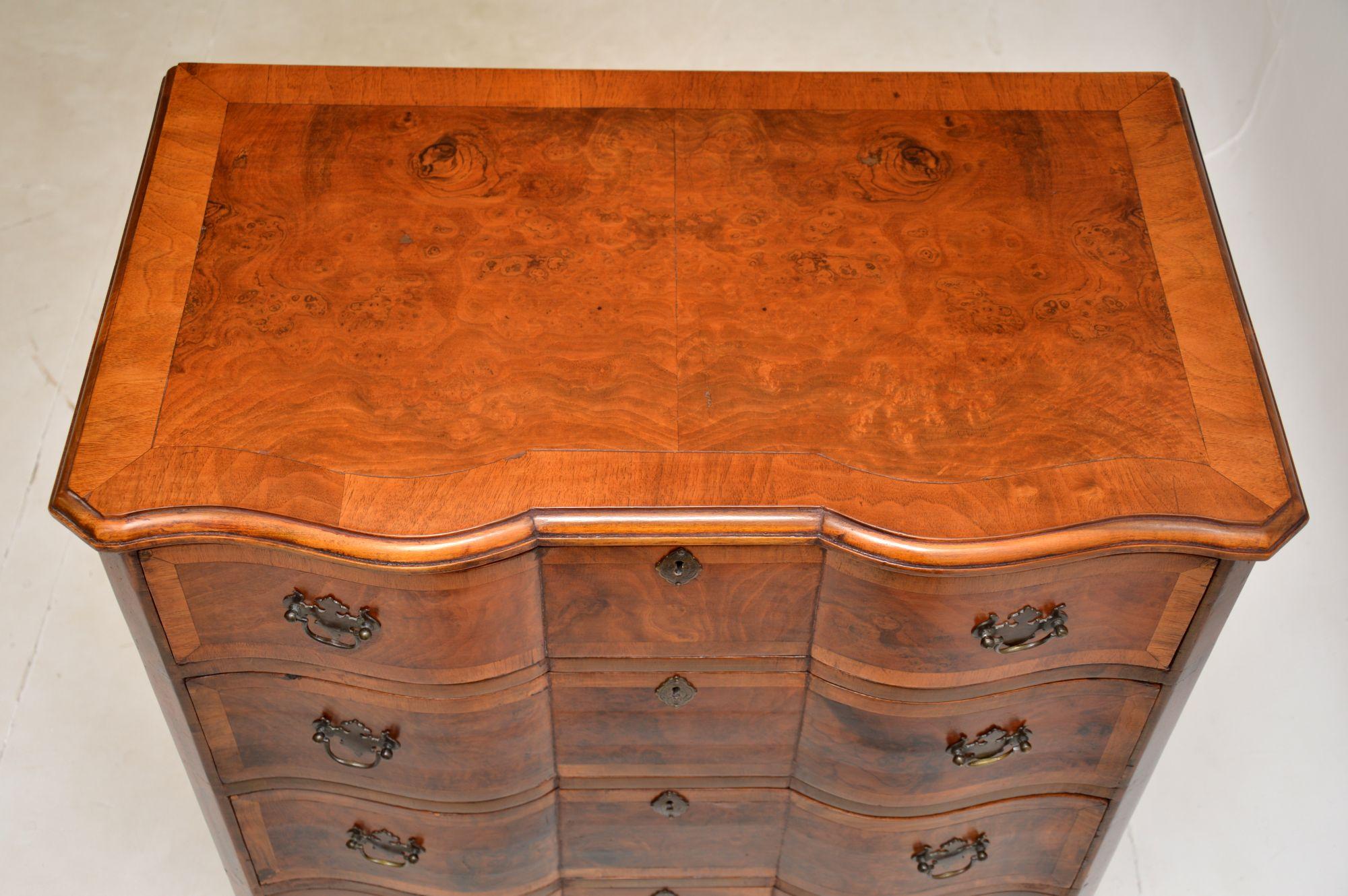 Early 20th Century Antique Burr Walnut Chest of Drawers