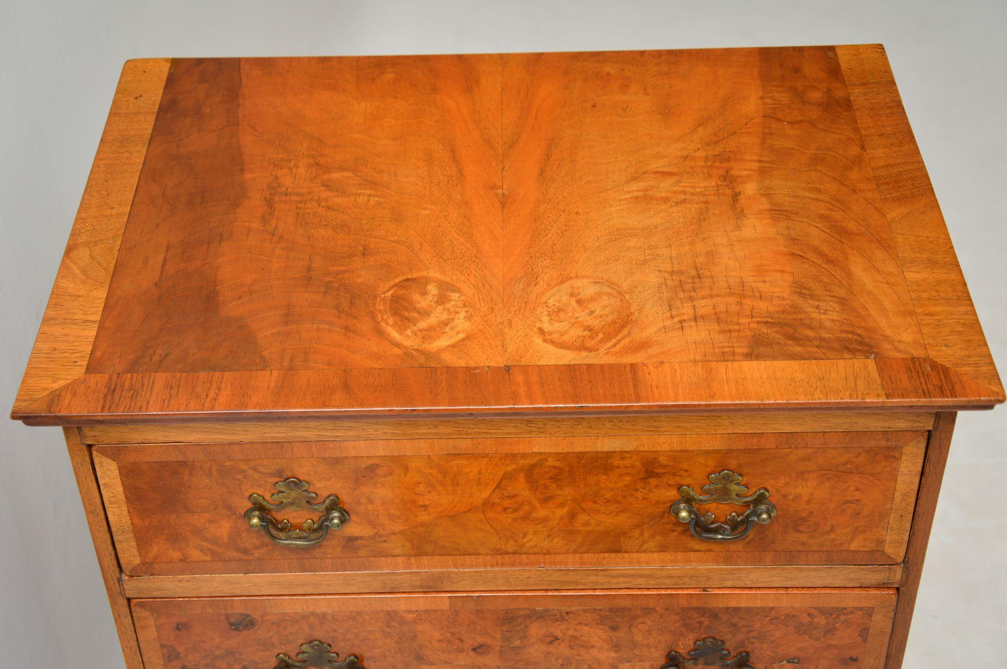 Early 20th Century Antique Burr Walnut Chest of Drawers
