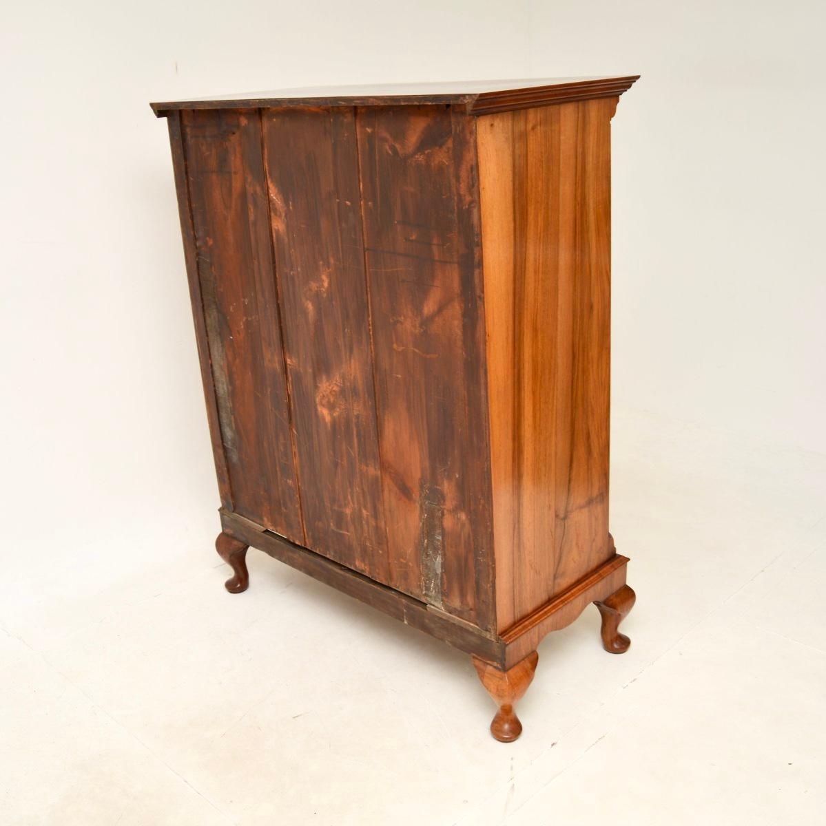 Antique Burr Walnut Chest of Drawers For Sale 1