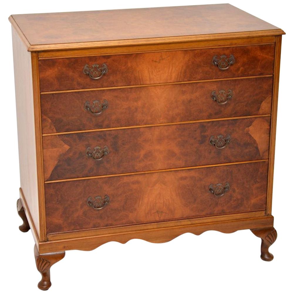 Antique Burr Walnut Chest of Drawers