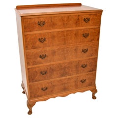 Used Burr Walnut Chest of Drawers