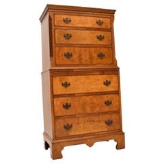 Antique Burr Walnut Chest on Chest of Drawers Antique Burr Walnut Chest on Chest of Drawers