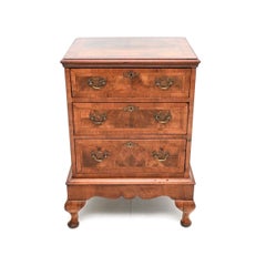Antique Burr Walnut Chest on Legs