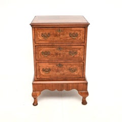 Antique Burr Walnut Chest on Legs