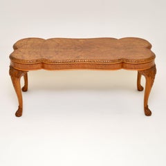 Antique Burr Walnut Coffee Table