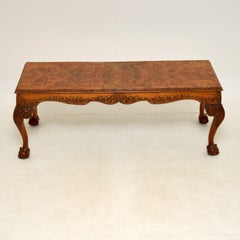 Antique Burr Walnut Coffee Table