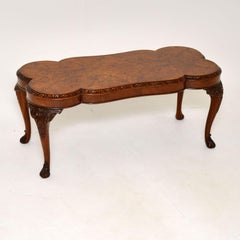Antique Burr Walnut Coffee Table