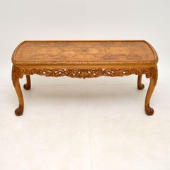 Antique Burr Walnut Coffee Table