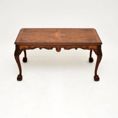 Antique Burr Walnut Coffee Table
