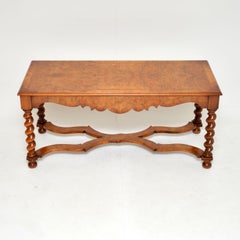 Antique Burr Walnut Coffee Table