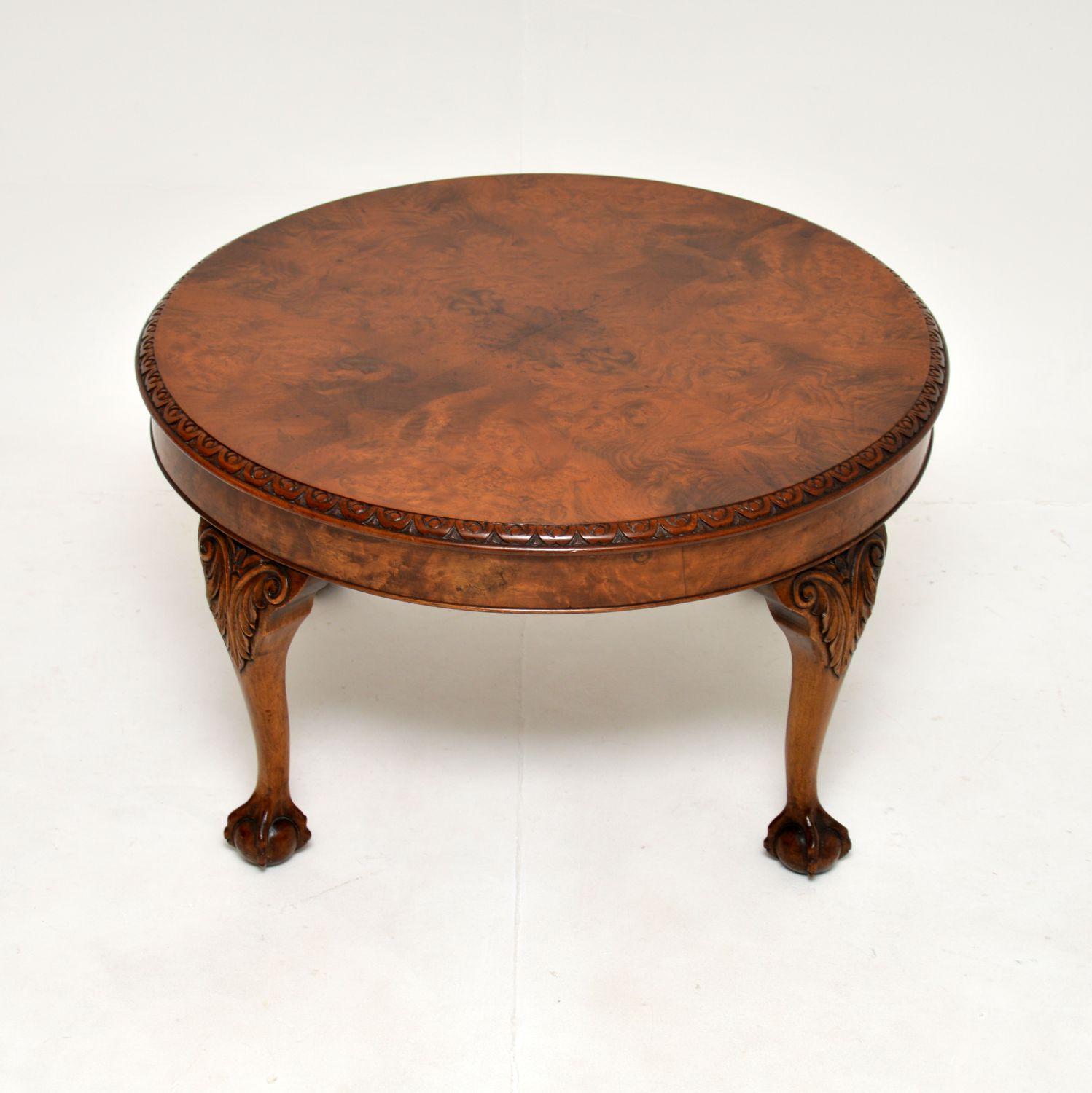 antique walnut coffee table