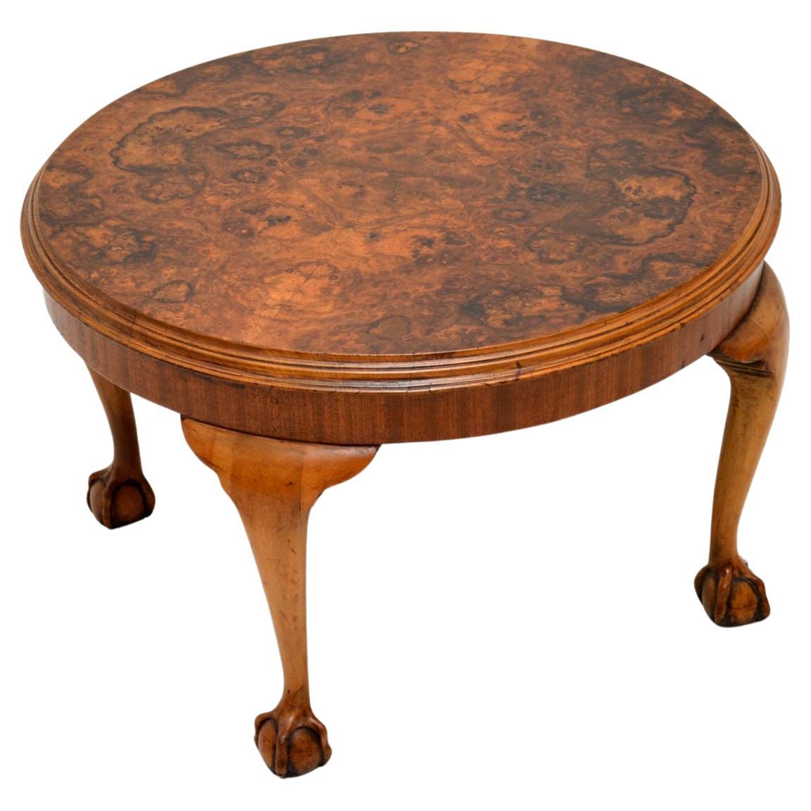 Antique Burr Walnut Coffee Table