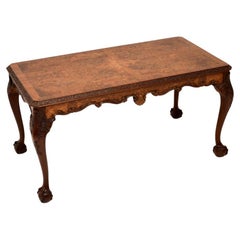 Antique Burr Walnut Coffee Table