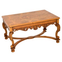 Antique Burr Walnut Coffee Table