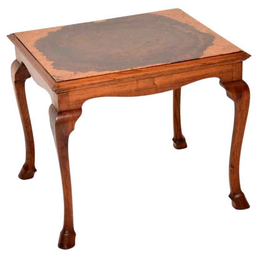 Antique Burr Walnut Coffee Table For Sale