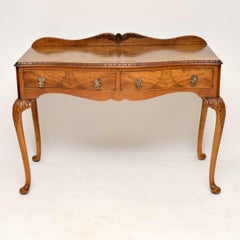 Antique Burr Walnut Console / Server Table