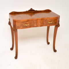 Antique Burr Walnut Console / Server Table