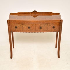 Antique Burr Walnut Console / Server Table