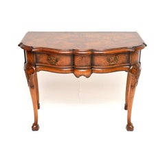 Antique Burr Walnut Console / Side Table by Beresford and Hicks