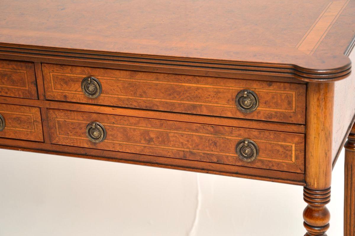 Antique Burr Walnut Console / Side Table For Sale 4