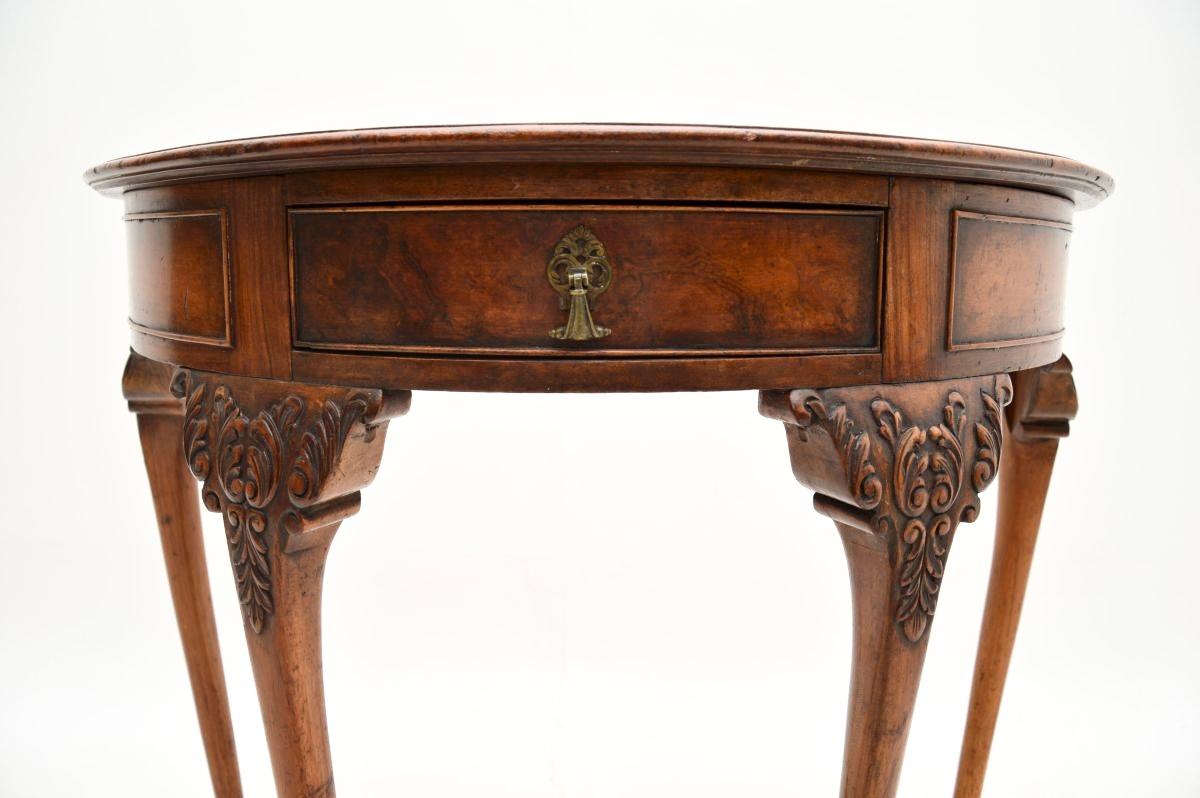 Antique Burr Walnut Console Side Table 5