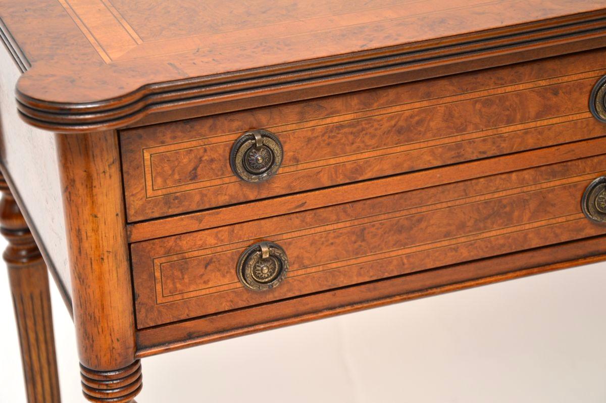 Antique Burr Walnut Console / Side Table For Sale 5