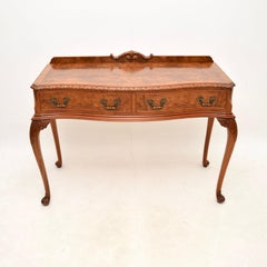 Antique Burr Walnut Console / Side Table