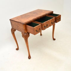 Antique Burr Walnut Console / Side Table