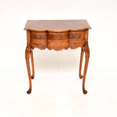 Antique Burr Walnut Console / Side Table