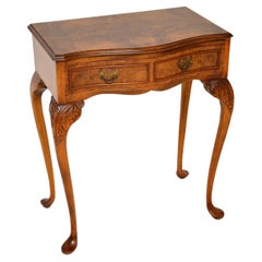 Antique Burr Walnut Console / Side Table
